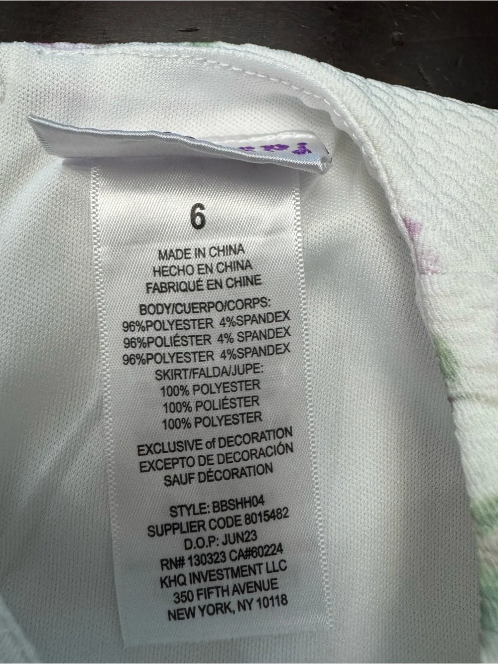Blueberi Boulevard Girls Floral Dress and Coat Set in White and Lavender Size 6